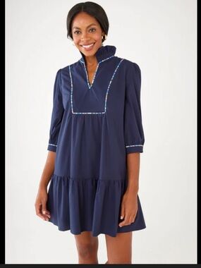 Abbey Glass Emerson Navy Dress